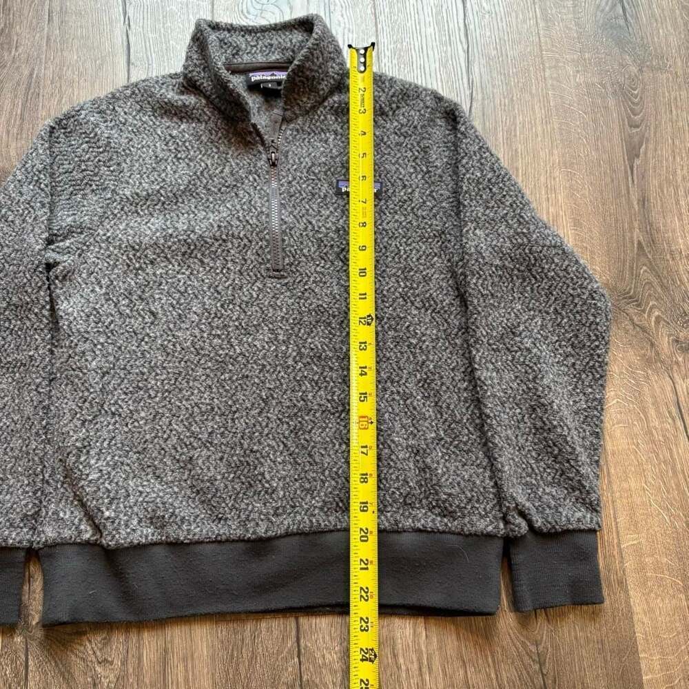 Patagonia Pile Fleece 1/4 Zip Pullover Grey Women's Small - Picture 5 of 6